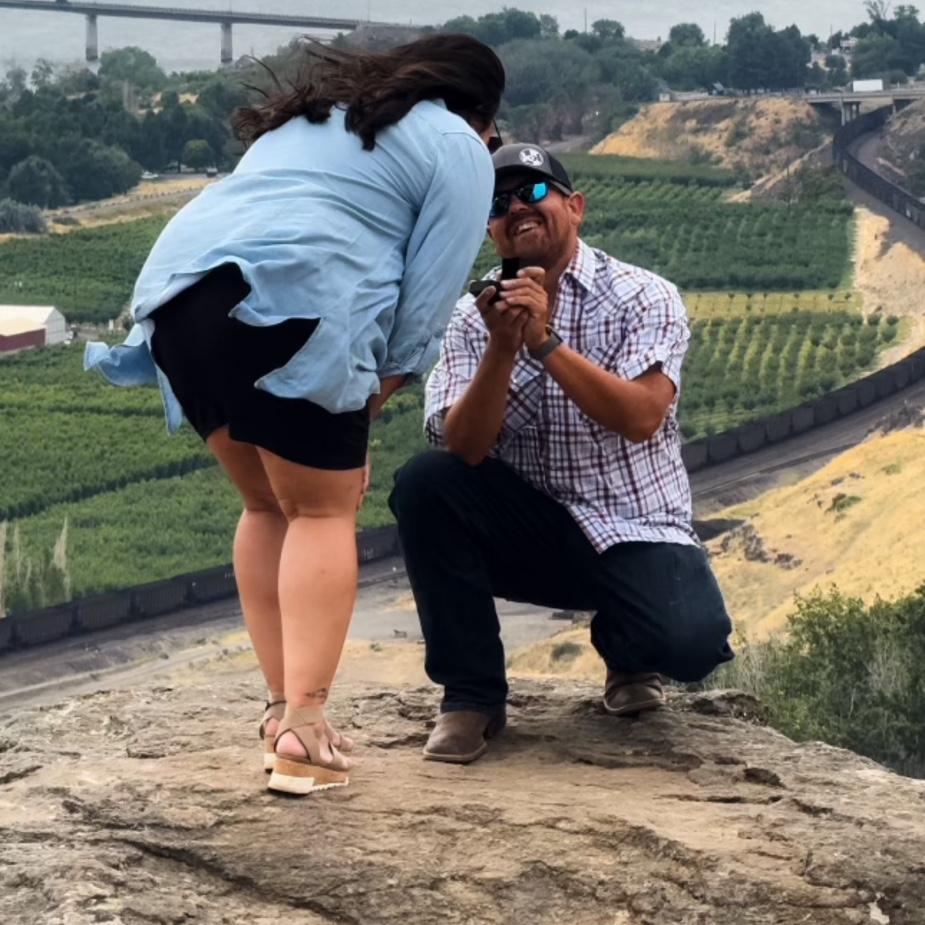 Popped the question