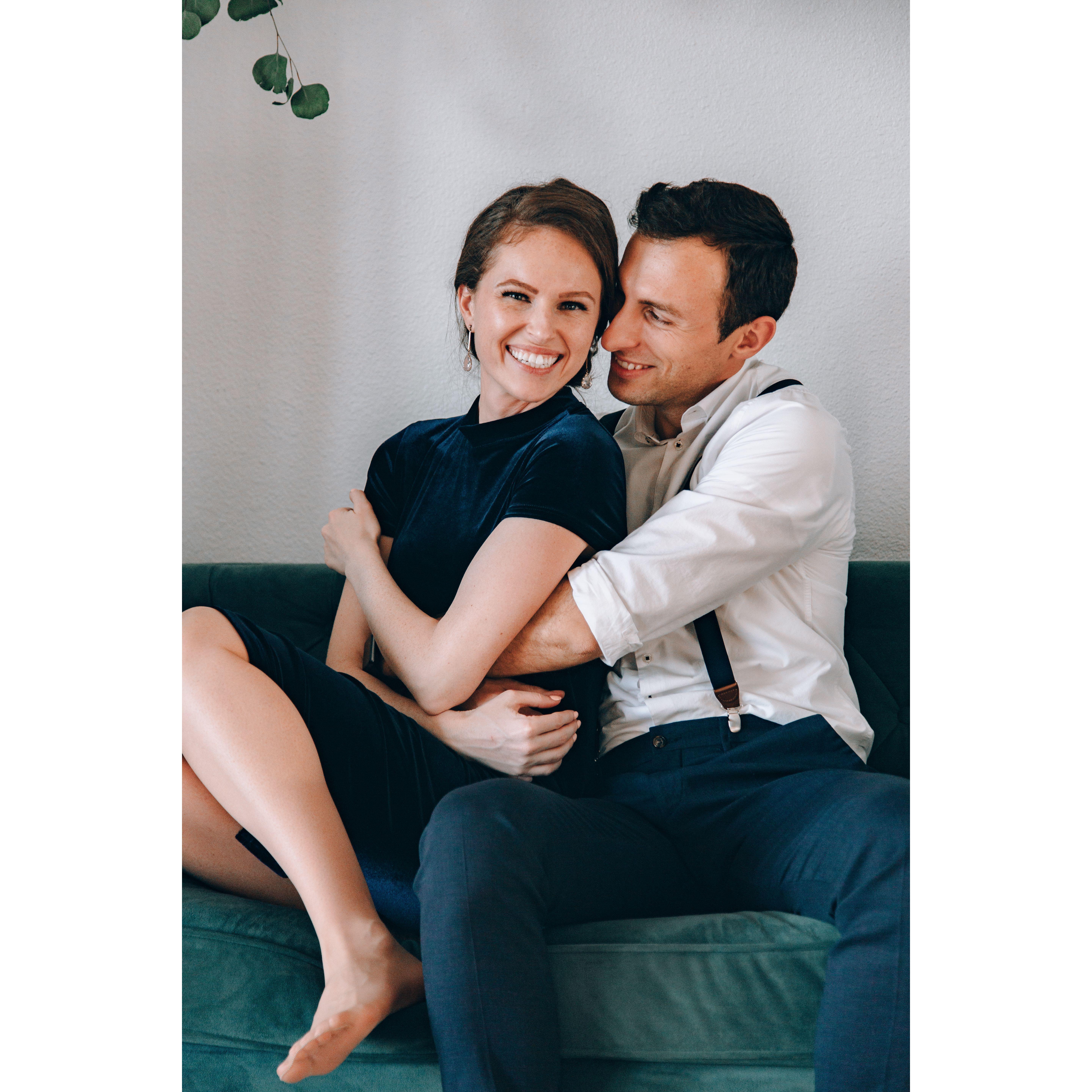 Engagement after-party at Andrei's studio.