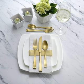 Moda Lux Gold 20-Piece Flatware Set, Service for 4