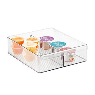 InterDesign Linus Deep Divided Fridge Bins