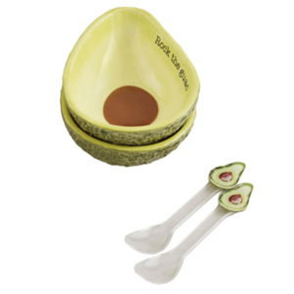 Avocado Tidbit Plate Set