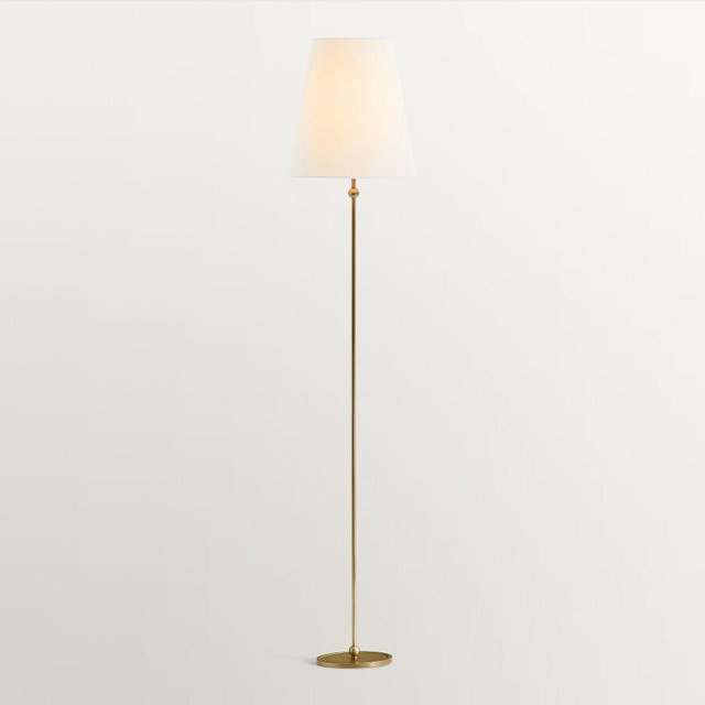Palmer Metal 66" Floor Lamp, Vintage Brass