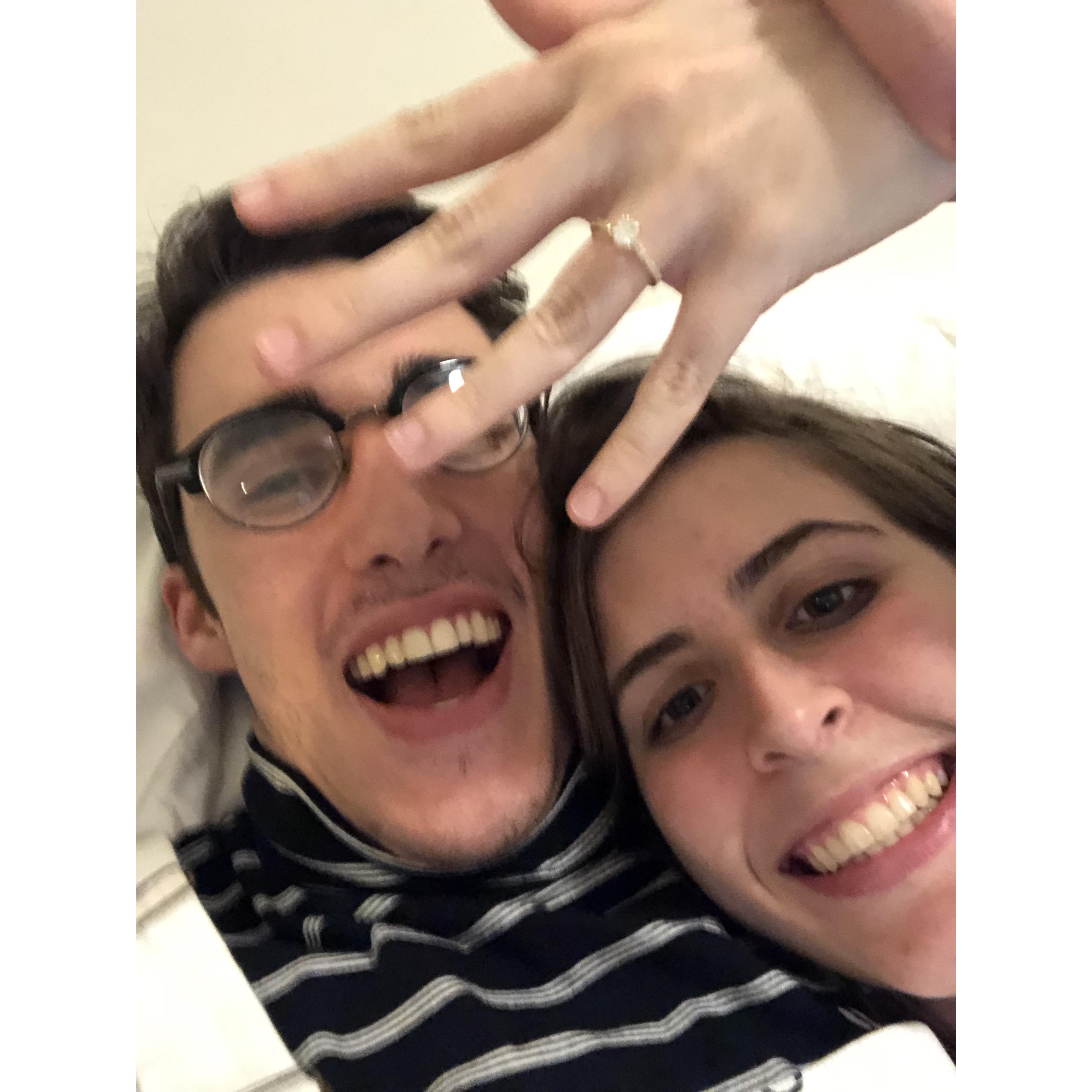 the night we got engaged!