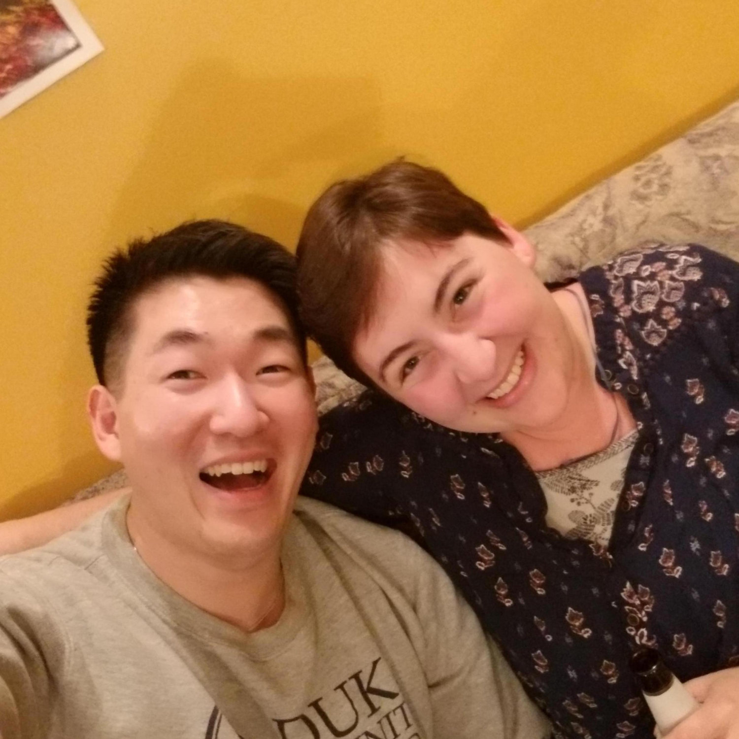 The first time we realized it was enough of a thing that we ought to do a selfie about it!