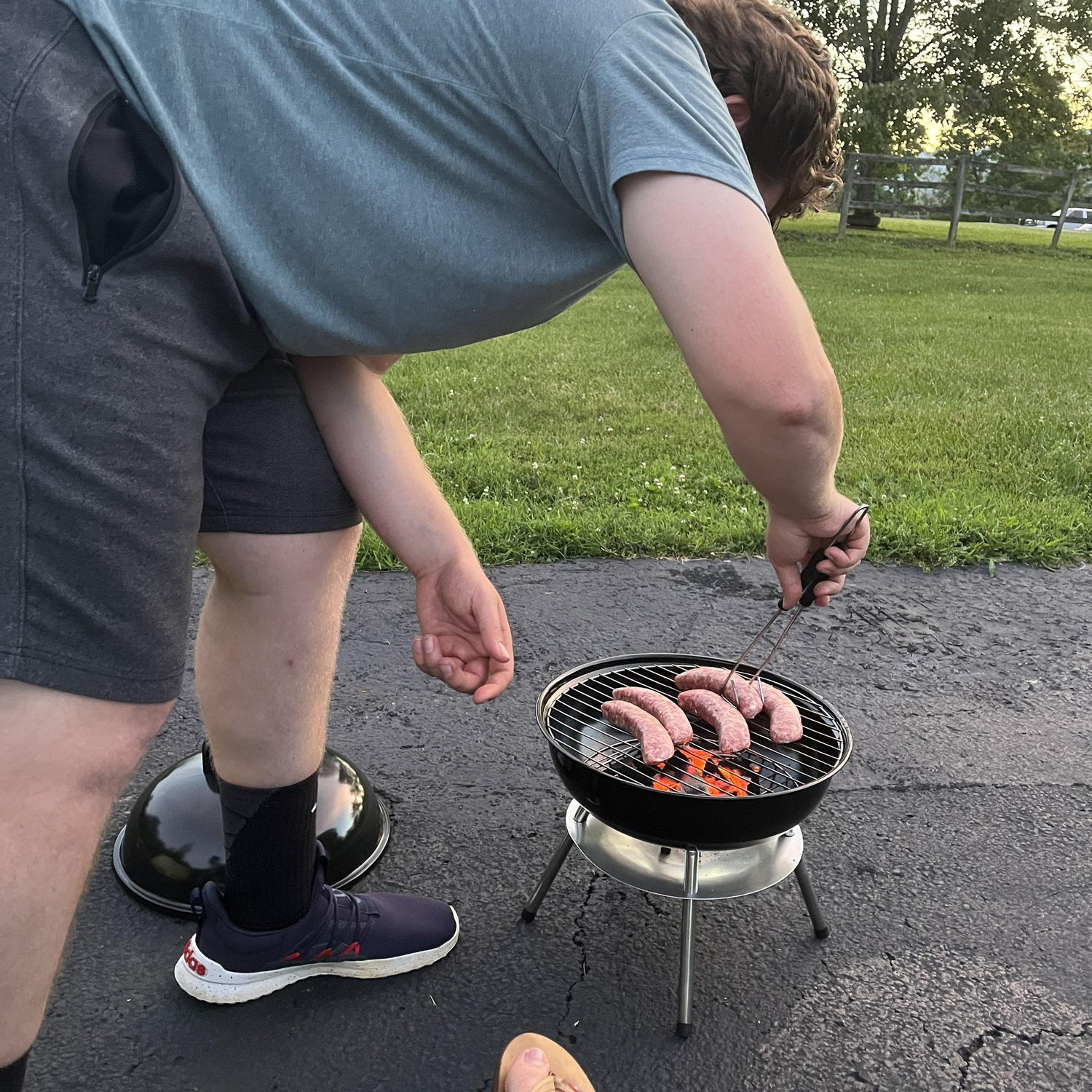 Grilling Sausages in Appalachia