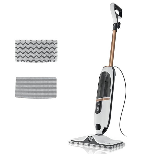 Shark SteamSpot Steam Mop with Steam Blaster Technology, 3 Steam Modes, 2 Washable Pads, XL Removable Water Tank, Lightweight, Steam Cleaner for sealed Hard Floors, Hardwood, Tile, Laminate, S2001