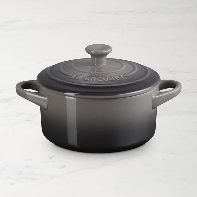 Le Creuset Heritage Stoneware Mini Cocotte 24-Oz, Oyster