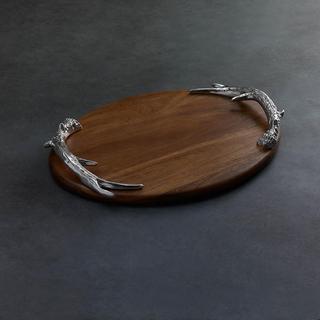 Western Antler Oval Serving Board