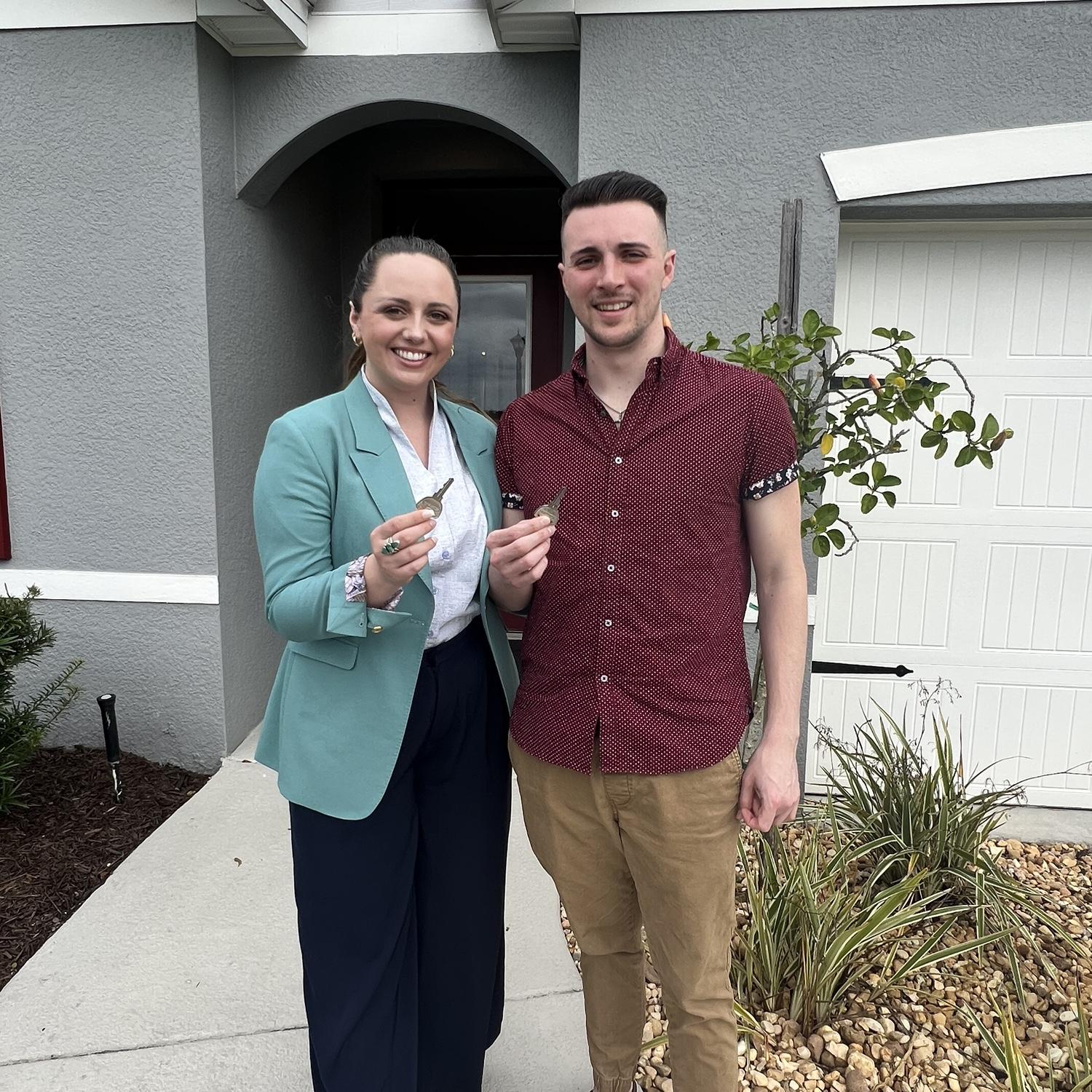 The day we closed on our house!