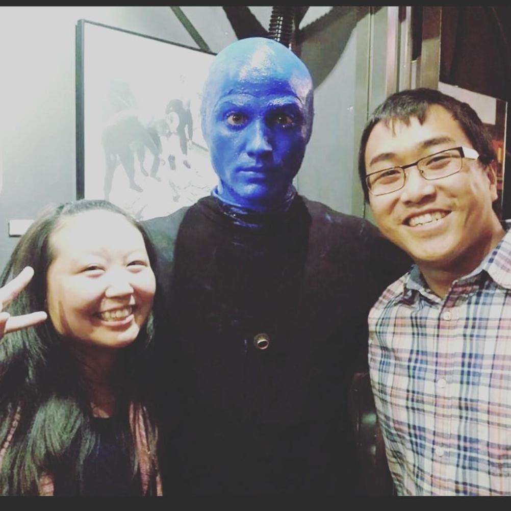 Blue Man concert in Chicago together.