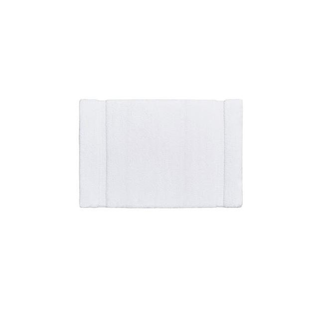 Madison Park Signature Stria 20" x 30" Border Stripe Marshmallow Bath Rug