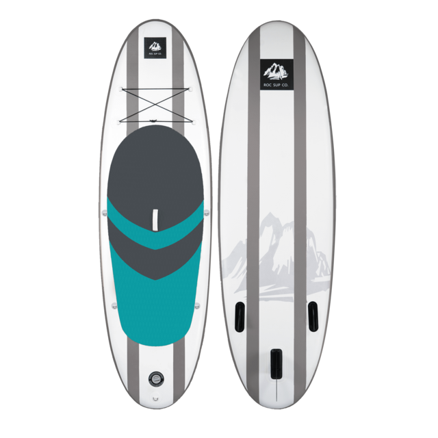 Roc Inflatable Stand Up Paddle Board W Free Premium SUP Accessories & Backpack, Non-Slip Deck. Bonus Waterproof Bag, Leash, Paddle and Hand Pump
