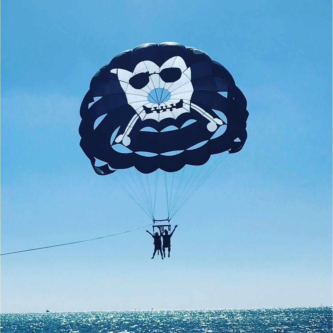 Argh! We be pirates of parasailing. 
Key West, Florida