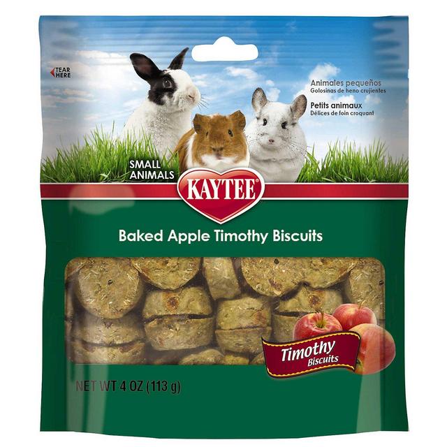 For Bunny! Kaytee Timothy Biscuits Baked Apple Treat, 4oz bag