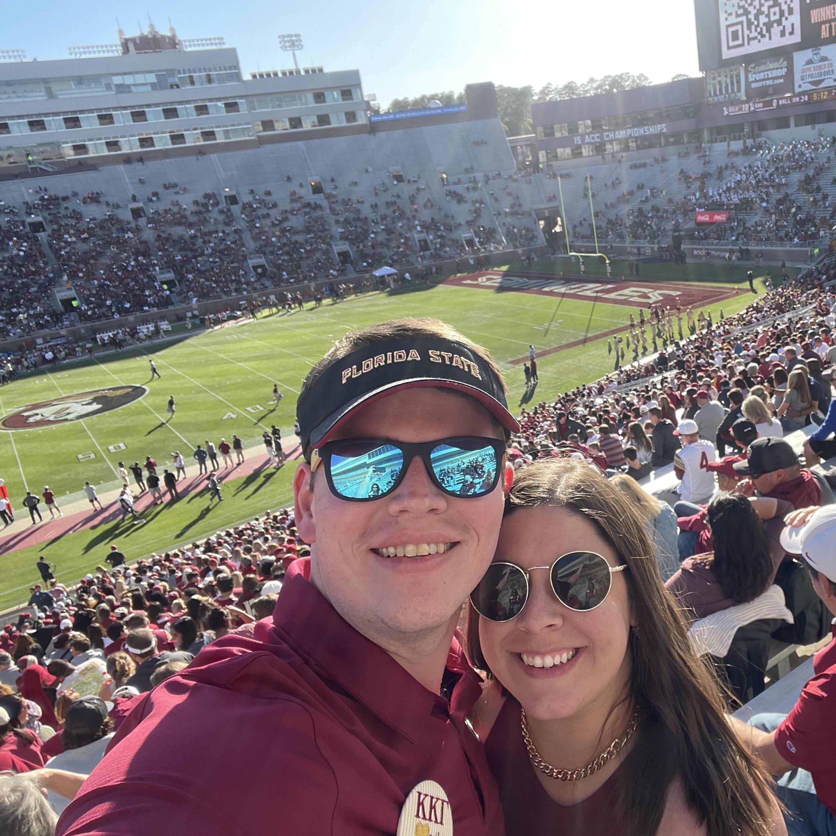 Greg finally seeing a game at FSU after being a life long fan. Go Noles!