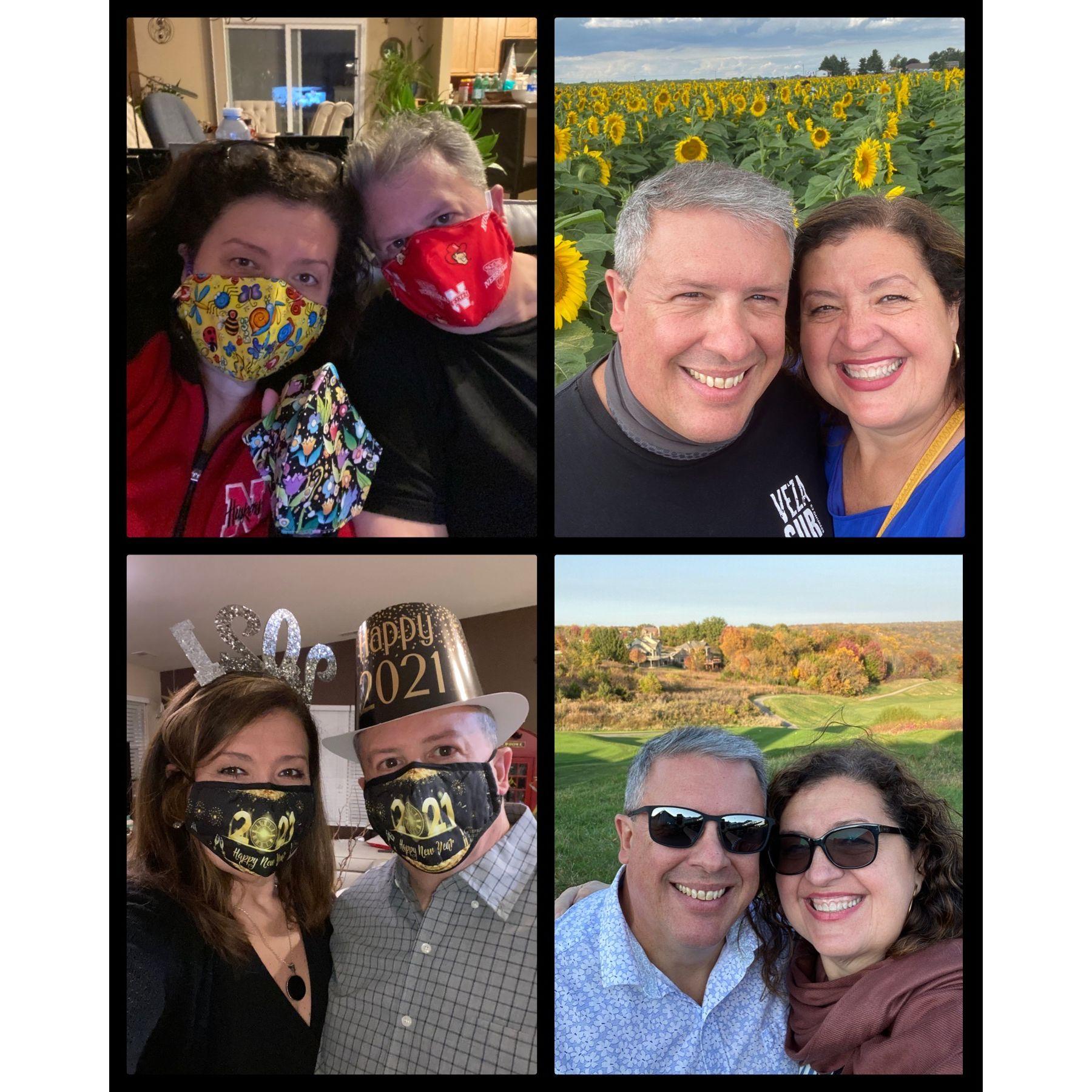 Fifth year: Covid at home, Sunflower field, Autumn in Galena and New Year's Eve with hope.