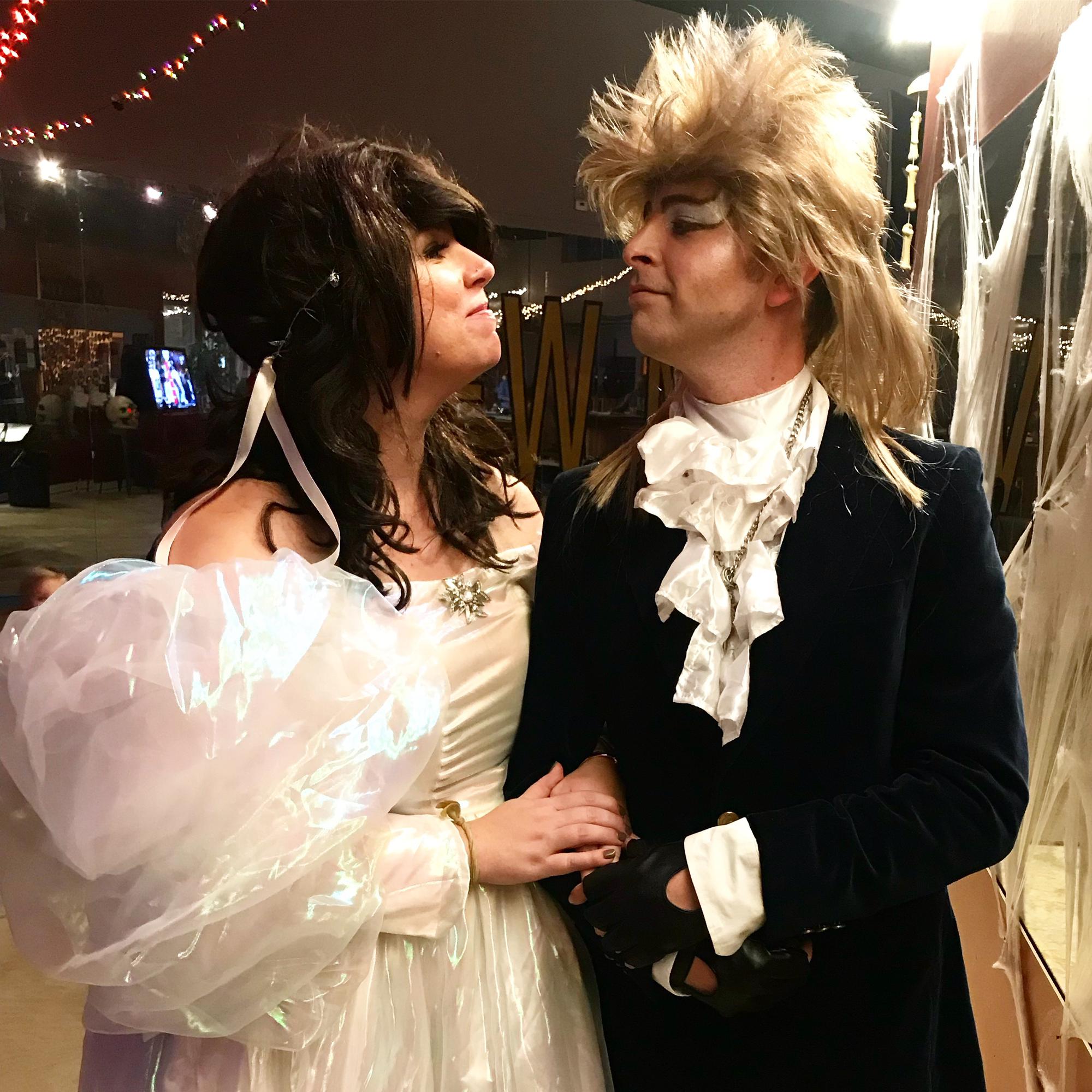 Jareth and Sarah at the Teen Wolves’ first show, October 2018