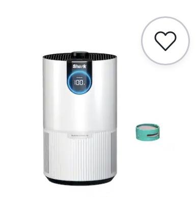 Shark - Clean Sense™ Air Purifier with Odor Neutralizer Technology, HEPA Filter, 500 sq. ft - White
