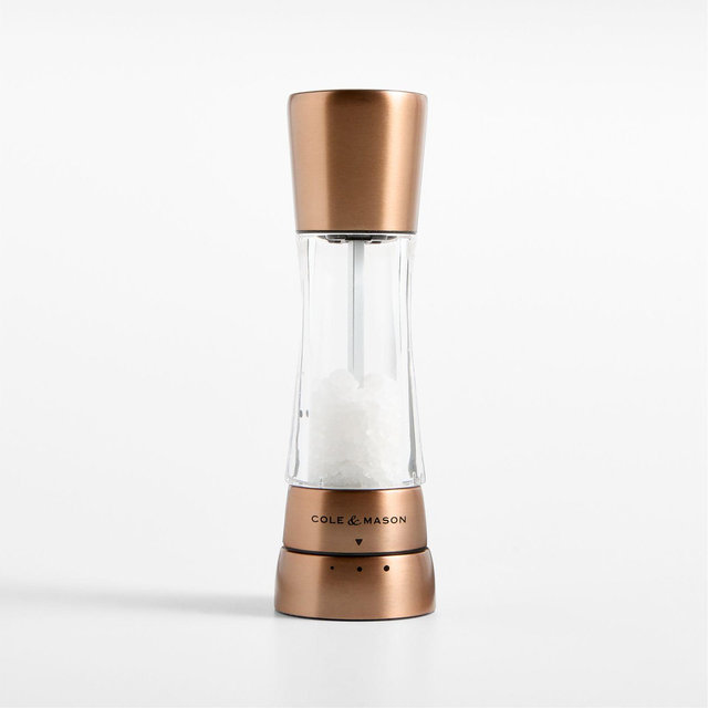 Cole & Mason Derwent Copper Finish Adjustable Salt Mill