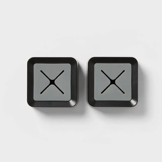 2pk Adhesive Dish and Hand Towel Push In Pull Out Holders - Brightroom™