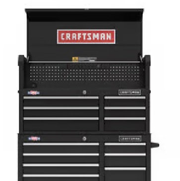CRAFTSMAN S2000 Series 41-Inch 10-Drawer Steel Rolling Tool Cabinet with 41-Inch 6-Drawer Tool Chest
