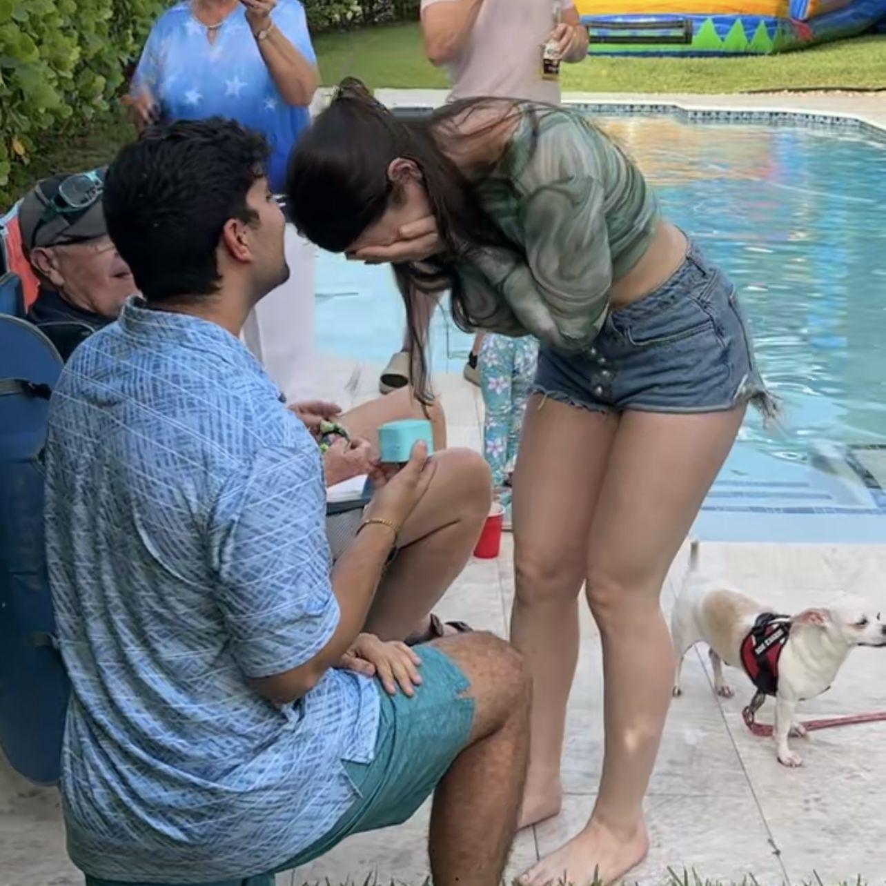 Crying surprise engagement