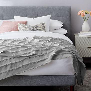 Fringe Blanket in White