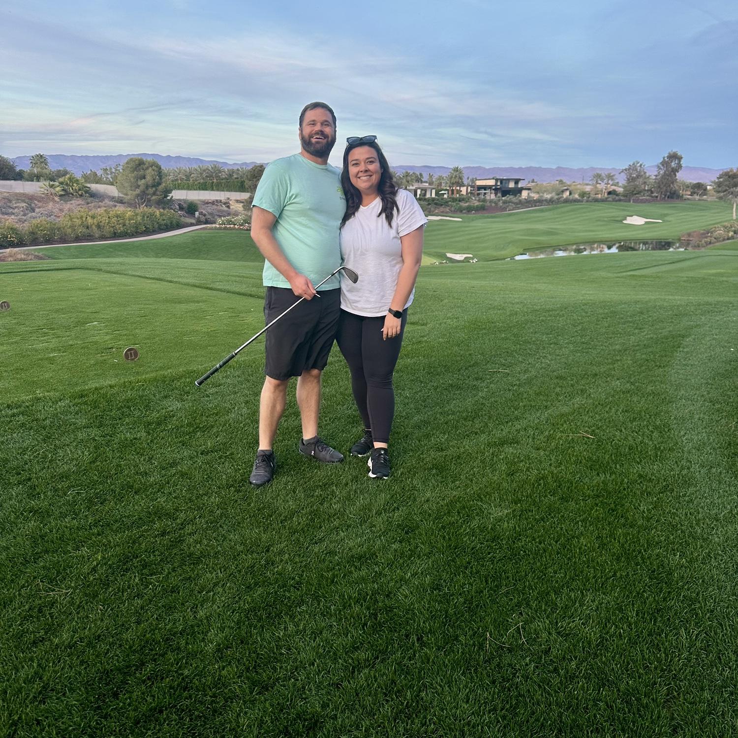 Golfing