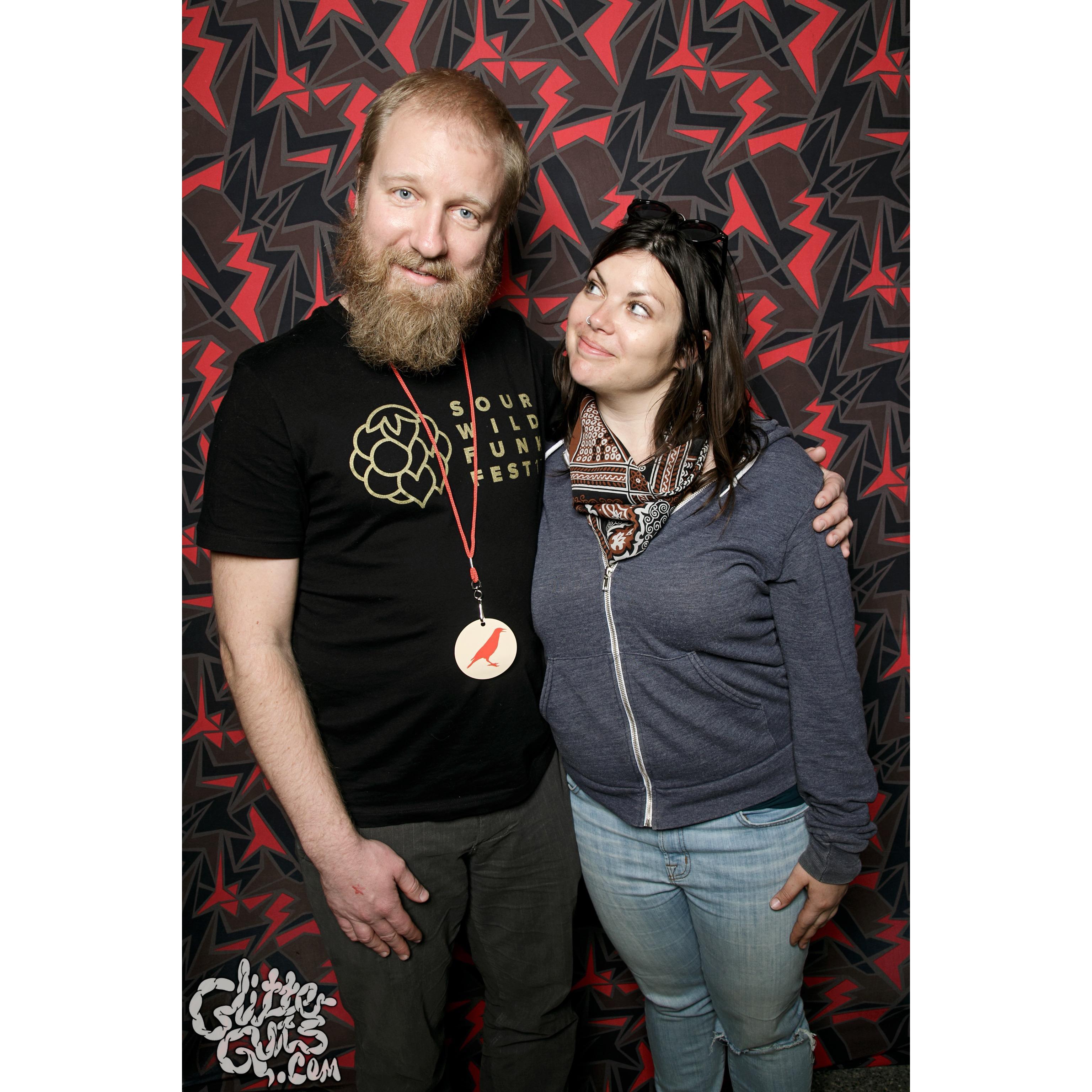 Kim just adoring this guy at the Chirp Record Fair.
Chicago, April 11, 2017