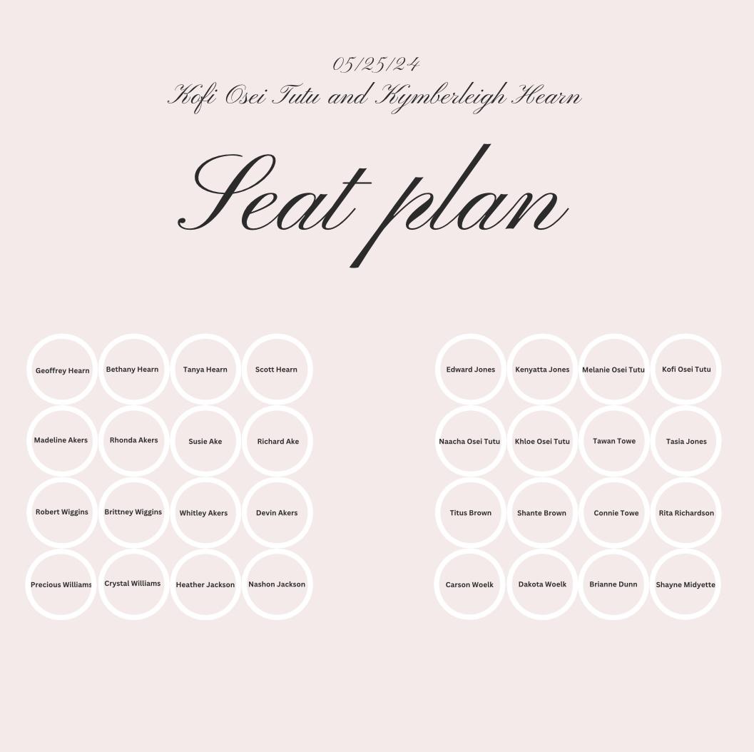 The Wedding Website of Kymberleigh Hearn and Kofi Osei Tutu