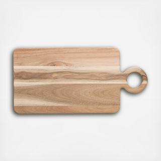 Rectangular Cutting Board Tray with Circle Handles