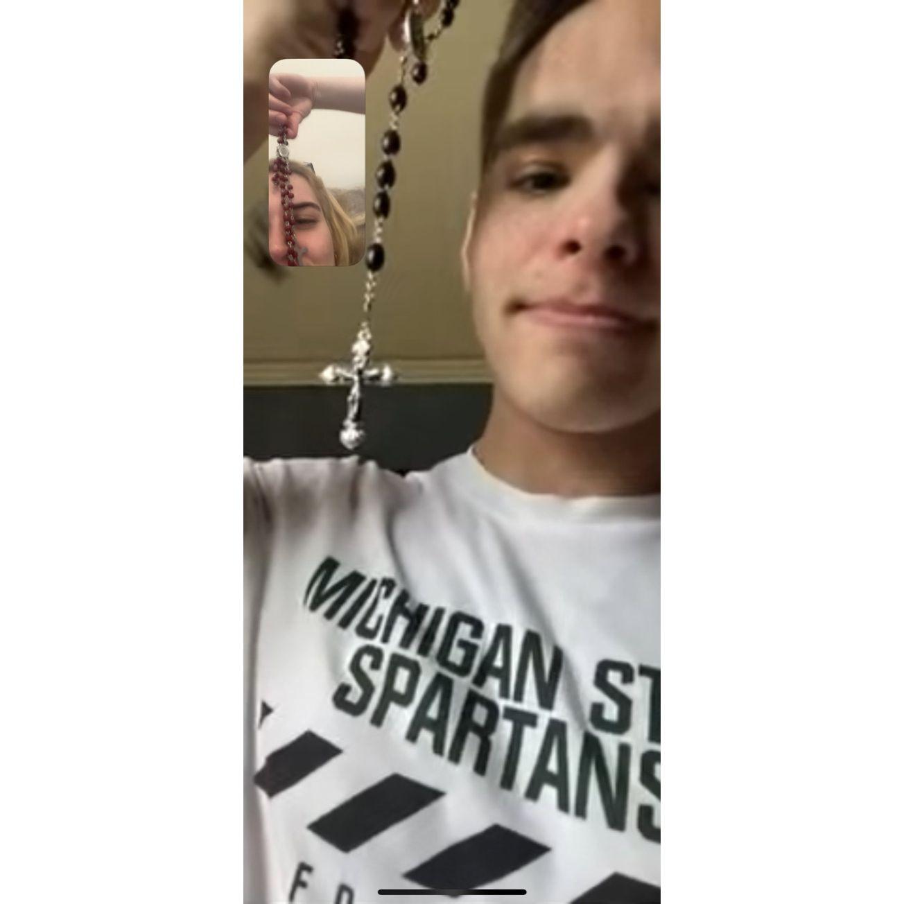 Facetime rosaries during COVID-19 pandemic(:
