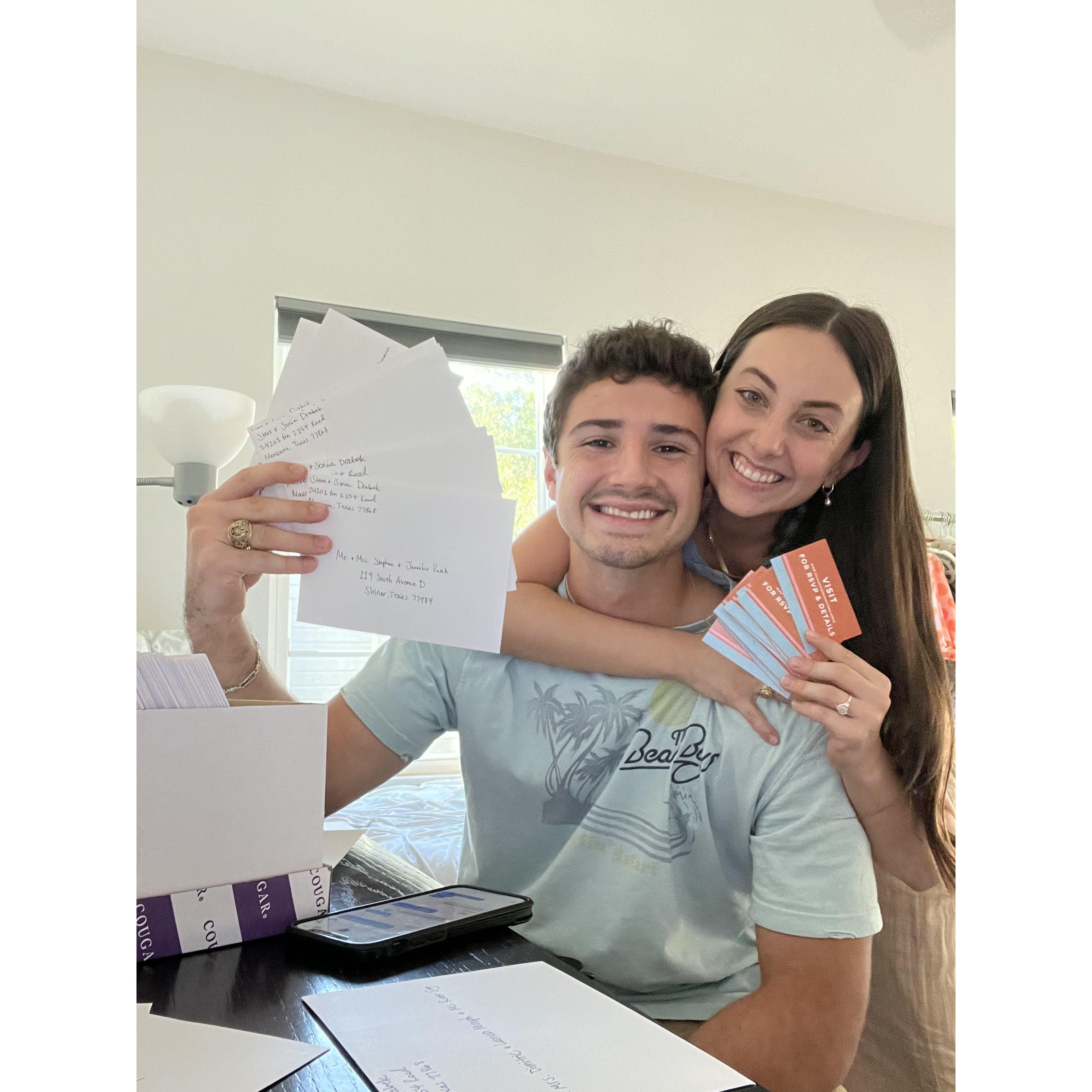 Addressing Save the Dates!!
