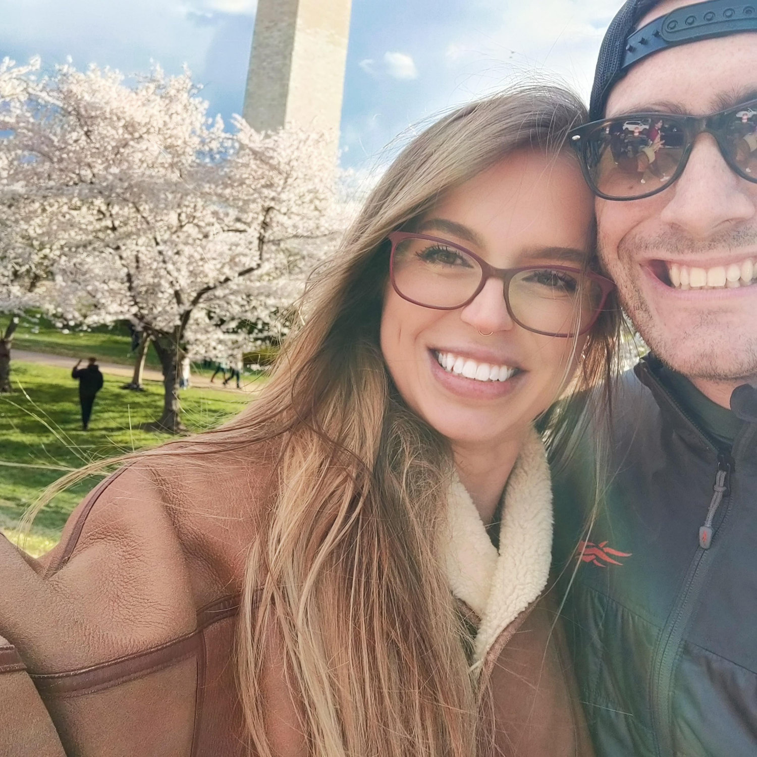 I casually mentioned that I love the cherry blossoms in DC and I was sad we would miss them because I was pregnant. Apparently that was not ok with Matt: we had a 4 day weekend with all the flowers.