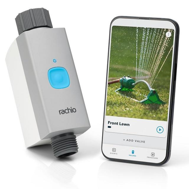 Rachio Smart Hose Timer (Valve Only, WiFi Hub Not Included) | Easy DIY Faucet Install | App Enabled Sprinkler & Water Controller, Automate Lawn, Garden, & Yard Watering Schedules