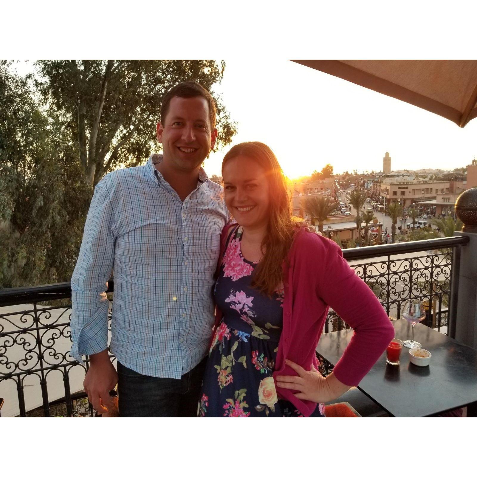 Sunset views in Marrakech