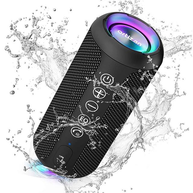 Ortizan Portable Bluetooth Speaker, IPX7 Waterproof Wireless Speaker with 24W Loud Stereo Sound, Outdoor Sport Speakers with Bluetooth 5.0, 30H Playtime,66ft Bluetooth Range,TWS Pairing for Home,Party