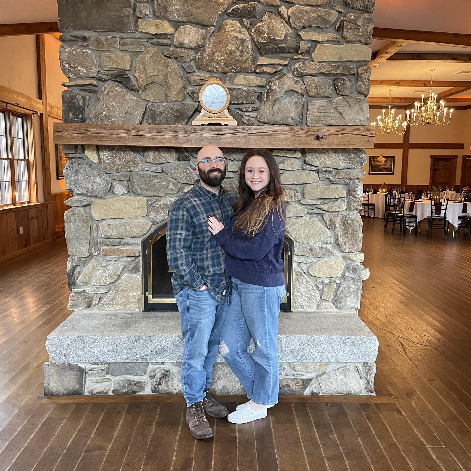 The day we chose our wedding venue!