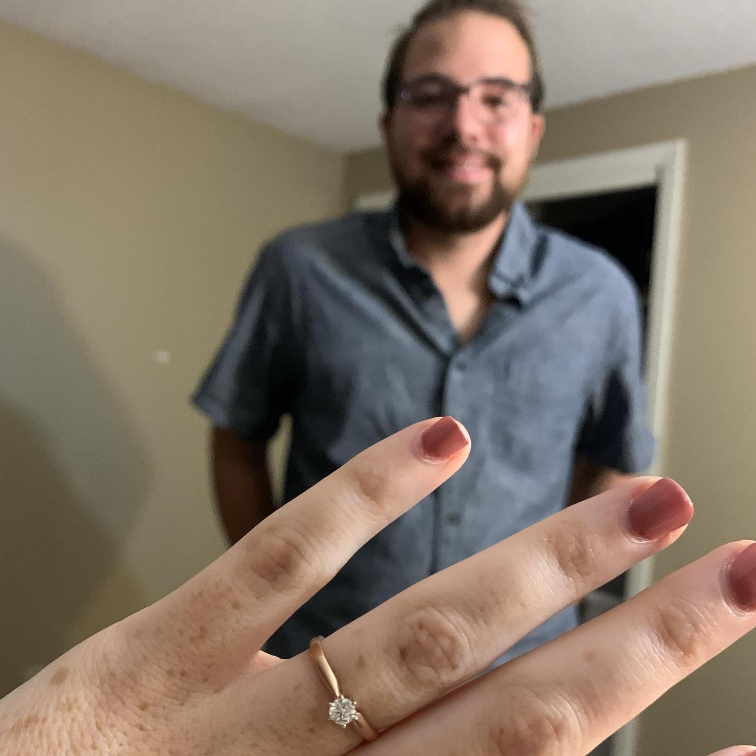 The night we got engaged!