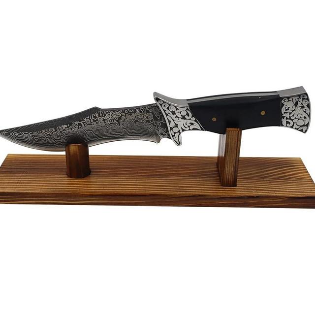 Biobasedon Knife Display, Single Knife Display Stand, Knife Holder Case for Fixed Blade Knife Collection for Displaying Knives
