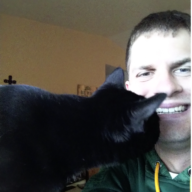 Pet Spotlight: Meet Remy! Katie got Remy at 3 months old. Matt watches Remy when Katie is out of town for summer mission work. Matt sent Katie this picture the first time he ever watched Remy.