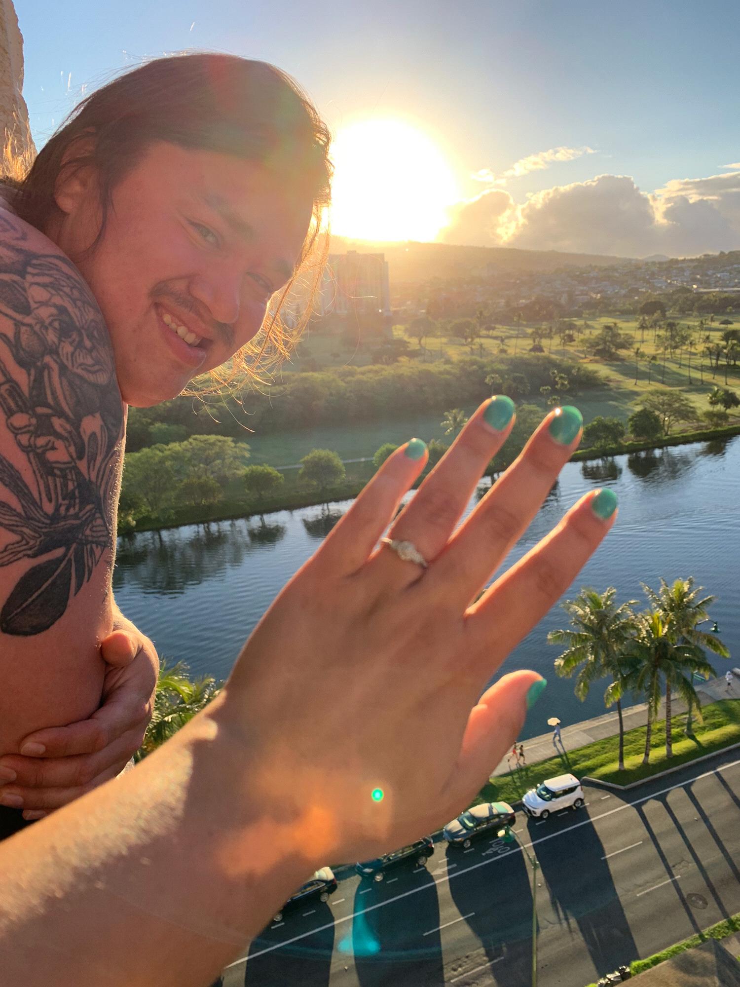 The day we said I do! 🌺💍