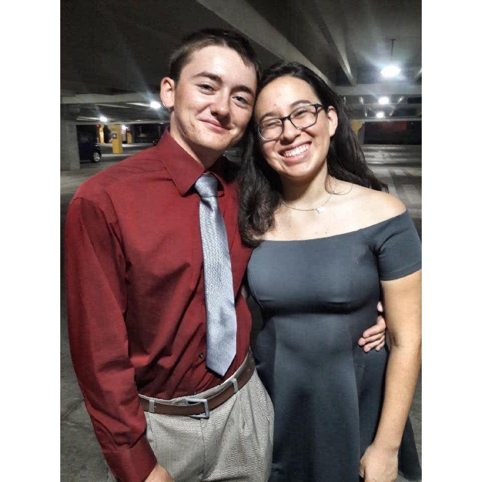 We went to Brock's first dance after we first met