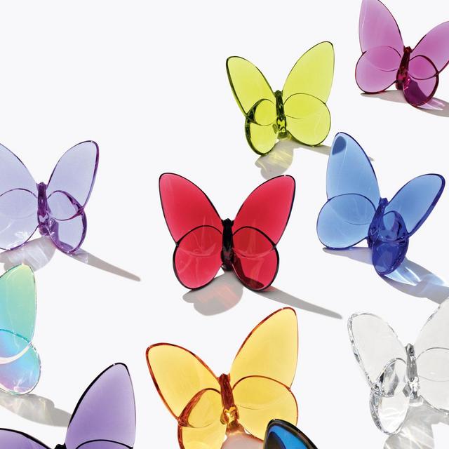 Lucky Crystal Peon Pink Butterfly