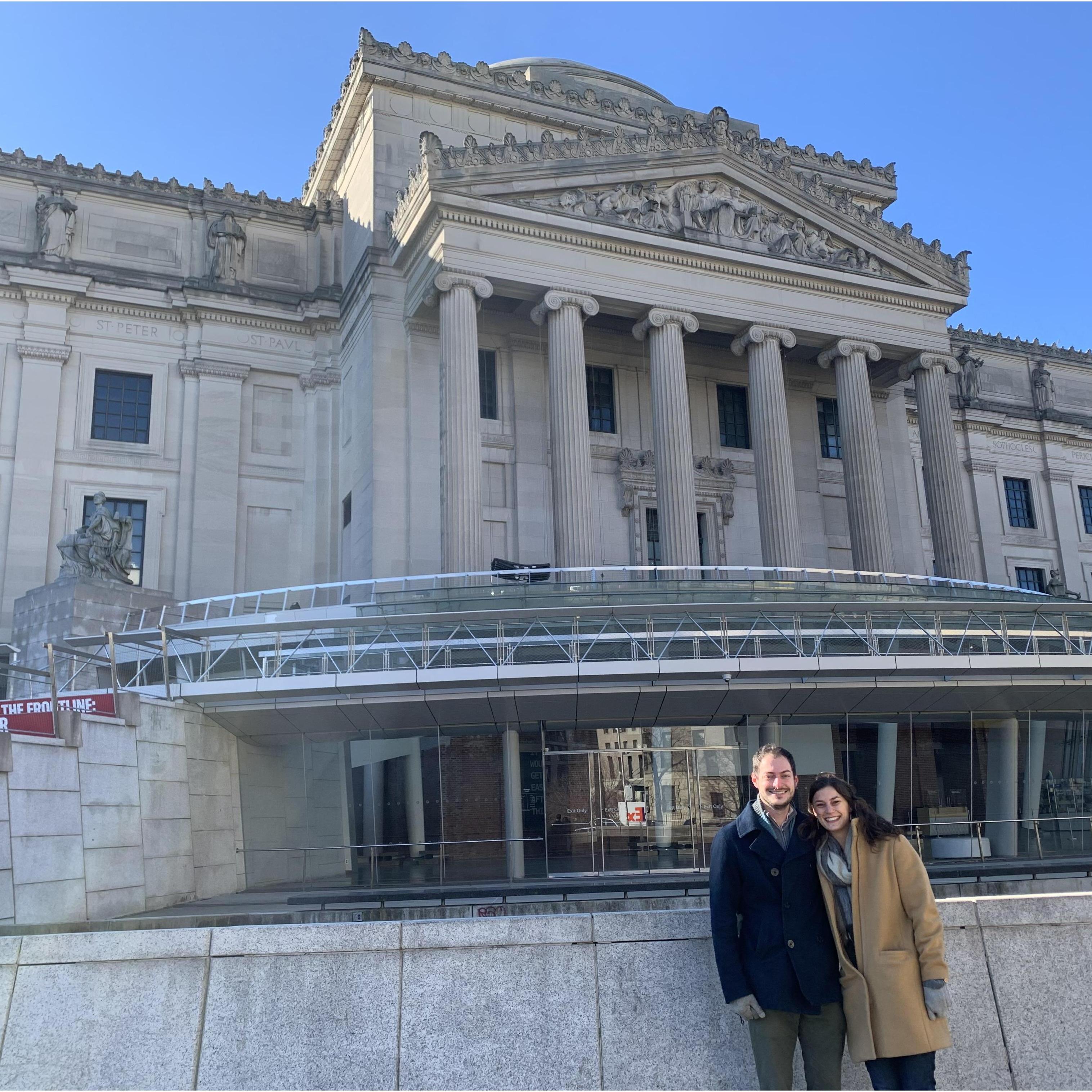 Brooklyn Museum. Aprox temperature 12 F