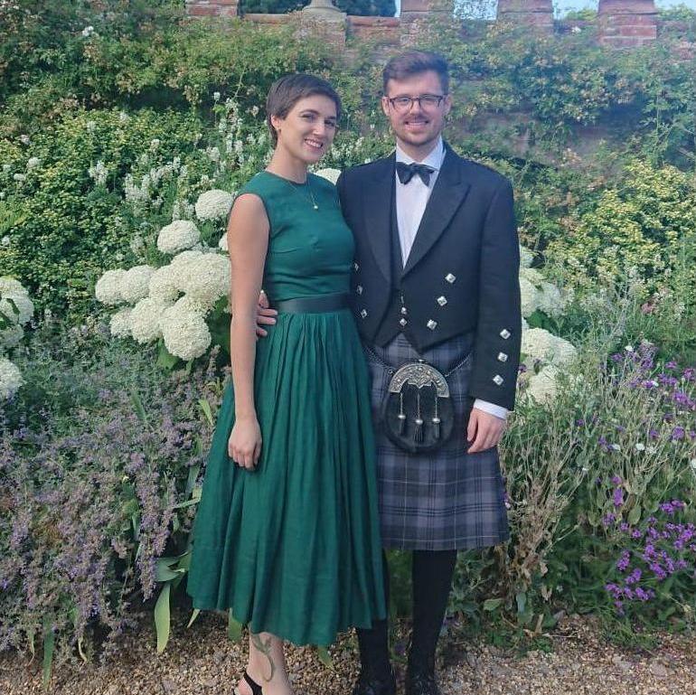 A friend's wedding we attended while we lived in London. This was the first time Lane saw Duncan in a kilt!