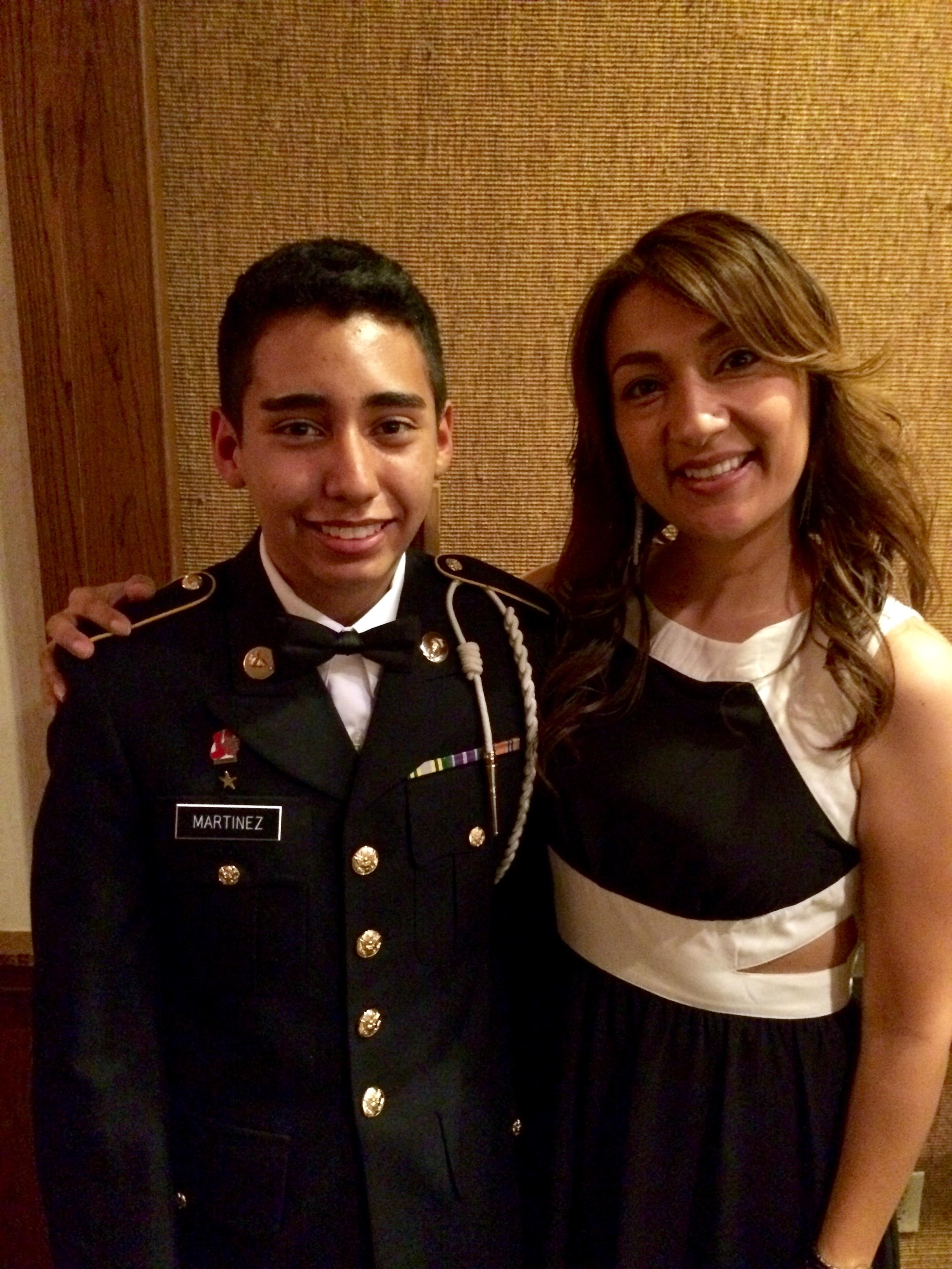 So proud of our handsome little bro at his military ball