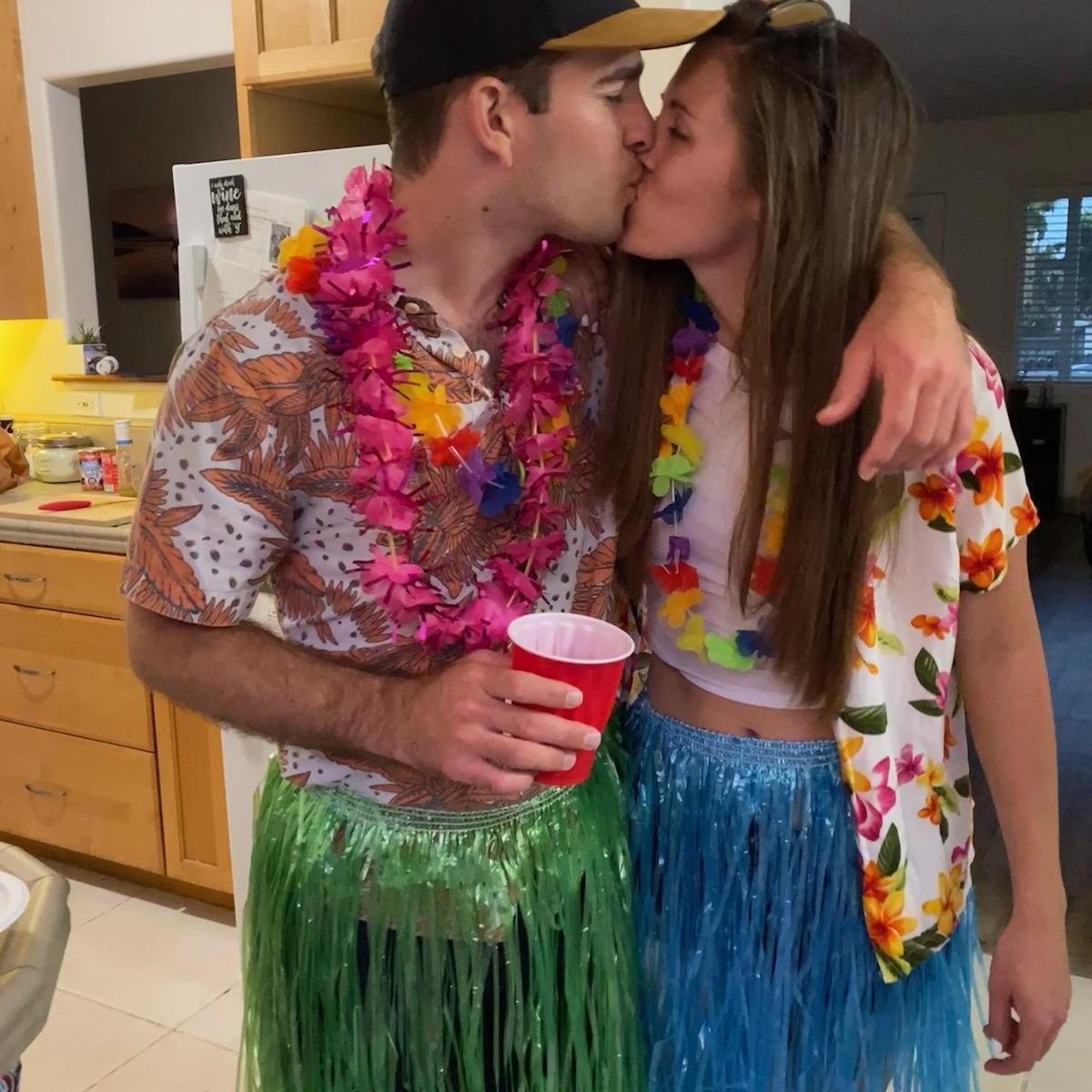 Jack's 28th Birthday party after dating for a few weeks.