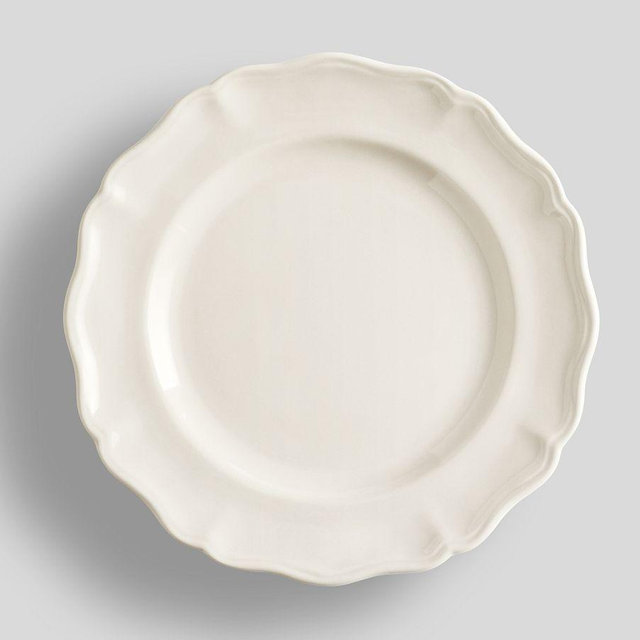 Heirloom Stoneware Salad Plates, Set of 4 - White