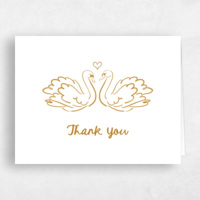 Orche, Orange Wedding Thank You - Somero Landscape